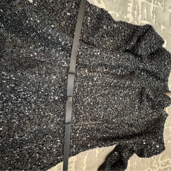 Used NADINE MERABI Black Edie Dress size SM - Picture 6 of 7